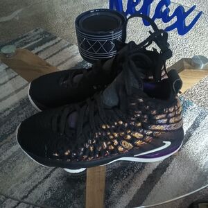 Nike Black and Purple Sneakers